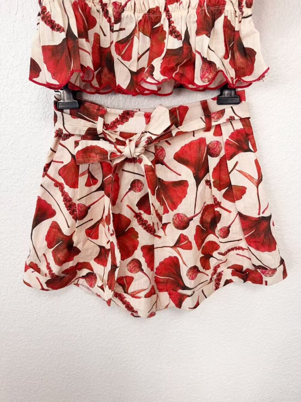 En Saison Josie Top and Belted Shorts Set $194 Size Small - Picture 10 of 11